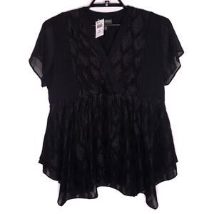 A Pea In The Pod Top SZ L Occasion Black Maternity